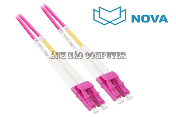 Dây nhẩy quang OM4 dài 10m chuẩn LC/UPC LC/UPC dài 10m chính hãng Novalink NV-61205A